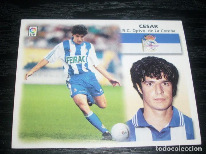 Cromos de f&uacute;tbol: -ESTE 99-00 : CESAR  ( CORU&Ntilde;A ) -- COLOCA -- - Foto 1