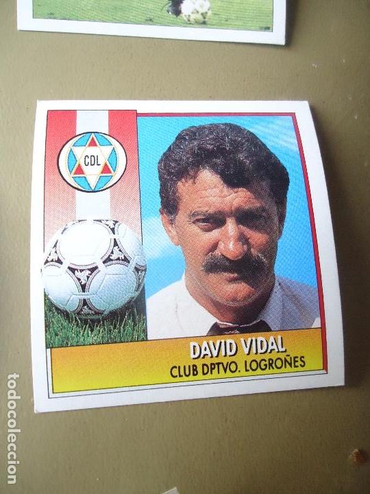 Cromos de f&uacute;tbol: LTG ESTE david vidal logro&ntilde;es 92 93 1992 1993 NUNCA PEGADO - Foto 1