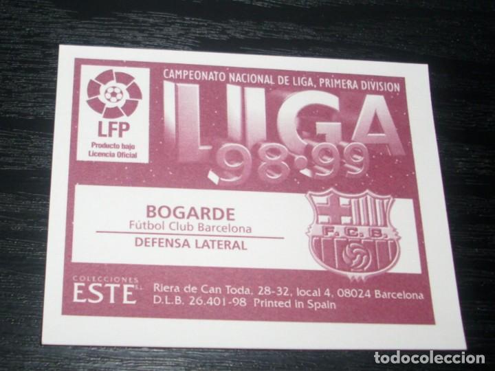 Cromos de f&uacute;tbol: -ESTE 98-99 : BOGARDE ( BARCELONA ) - Foto 2