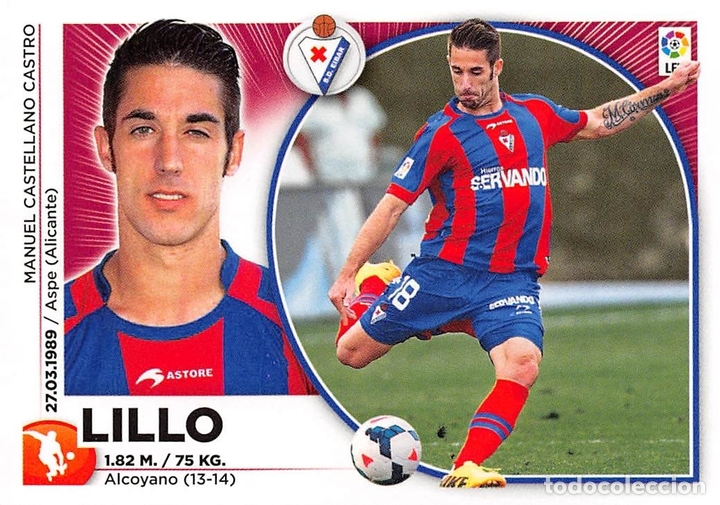 Cromos de f&uacute;tbol: EDICIONES ESTE 14/15 2014/2015 - LILLO (S.D. EIBAR) SIN PEGAR - Foto 1