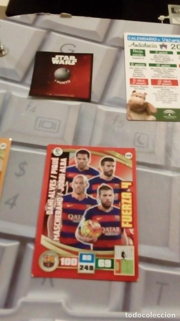 Fu&szlig;ball-Sticker: TRADING CARD ONLINE LIGA BBVA ADRENALYN PANINI 2015/16 FUERZA 4