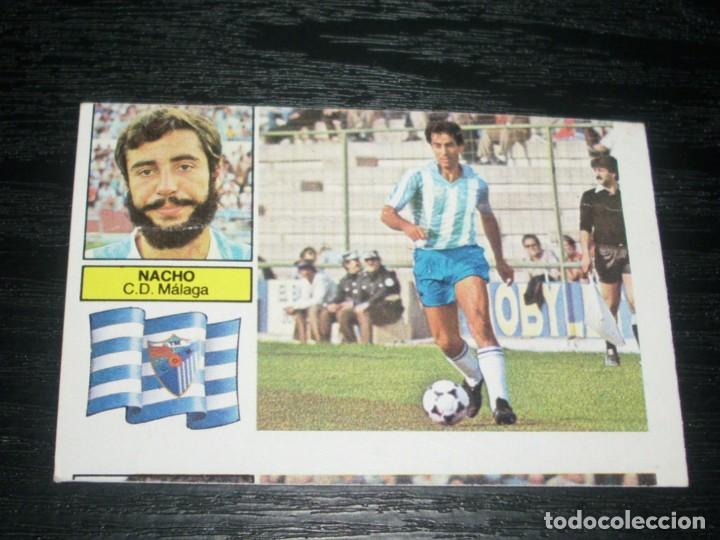 Cromos de f&uacute;tbol: -ESTE 82-83 : NACHO ( MALAGA )  -- ERROR DE CORTE -- - Foto 1