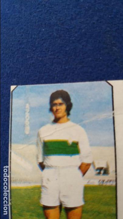 Cromos de f&uacute;tbol: 77/78 ESTE. ERROR IMPRESI&Oacute;N MOVIDO ELCHE INDIO - Foto 2
