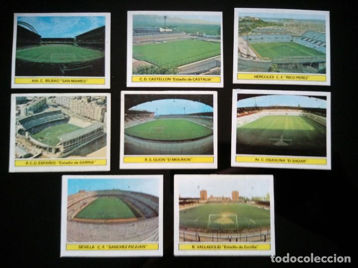Cromos de f&uacute;tbol: Liga Este 1981 1982 81 82 lote 8 cromos estadios
