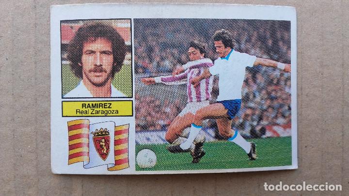 Cromos de f&uacute;tbol: Cromo ediciones ESTE 1982-1983 - Ramirez - Real Zaragoza - Versi&oacute;n coloca - Nunca pegado - Foto 1