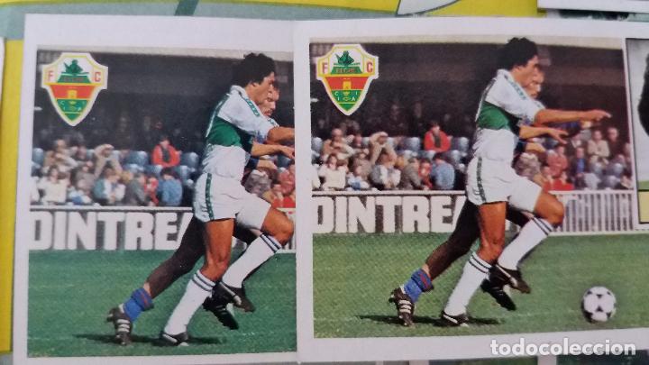 Cromos de f&uacute;tbol: 84/85 ESTE. ELCHE QUESADA ERROR IMPRESION DIFERENTE COLOR - Foto 3