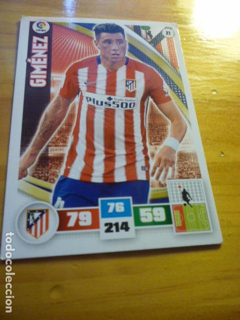 Cromos de f&uacute;tbol: CROMO GIMENEZ ADRENALYN 2015 16 - Foto 1