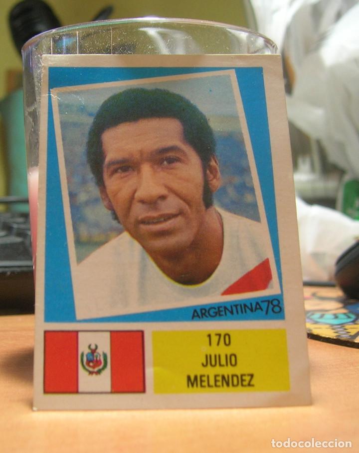 Football Stickers: FHER MUNDIAL ARGENTINA 78 WORLD CUP 1978  N&ordm; 170  JULIO MELENDEZ  (PERU)  DESPEGADO LEER