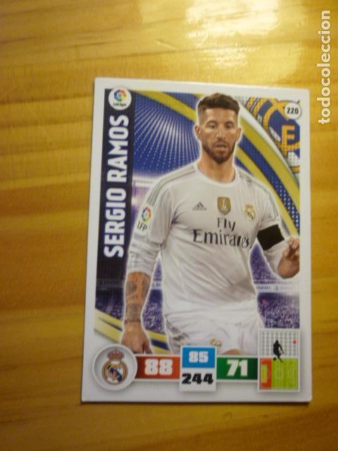 Cromos de f&uacute;tbol: CROMO DE SERGIO RAMOS ADRENALYN 2015 16 - Foto 1
