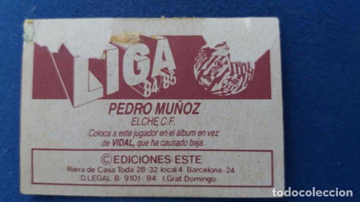 Cromos de f&uacute;tbol: 84/85 ESTE. Coloca elche pedro Mu&ntilde;oz - Foto 2