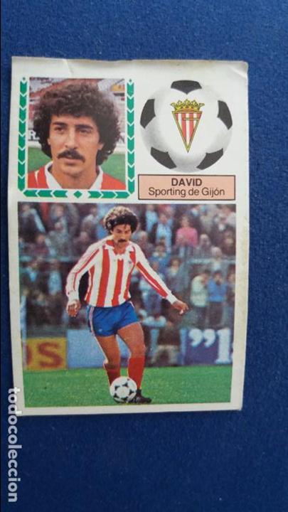 Cromos de f&uacute;tbol: 83/84 ESTE. Coloca sporting de Gij&oacute;n david - Foto 1