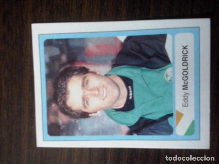 Fu&szlig;ball-Sticker: Cromo Ediciones Estadio Mundial Usa 94 EEUU 1994 Eddy McGoldrick Irlanda n&ordm; 246 Sin pegar