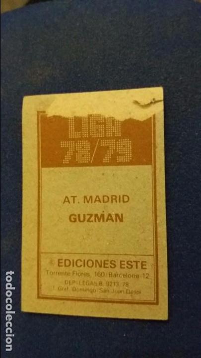 Cromos de f&uacute;tbol: 78/79 ESTE. At. Madrid guzman - Foto 2