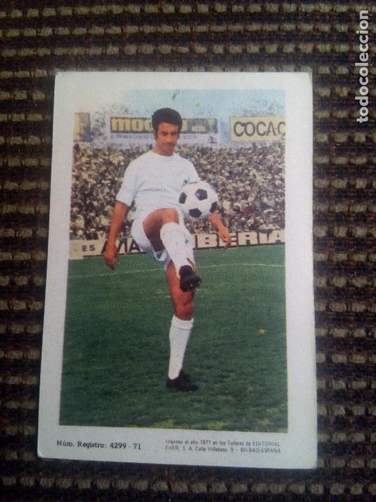 Cromos de f&uacute;tbol: Fher 71 72 pellicer del valencia - nunca pegado - Foto 2