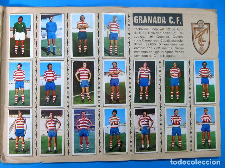 Cromos de f&uacute;tbol: F&Uacute;TBOL. EQUIPO DEL GRANADA C. F. COMPLETO. CAMPEONATO DE LIGA 1975 76. EDICIONES ESTE, 1975.