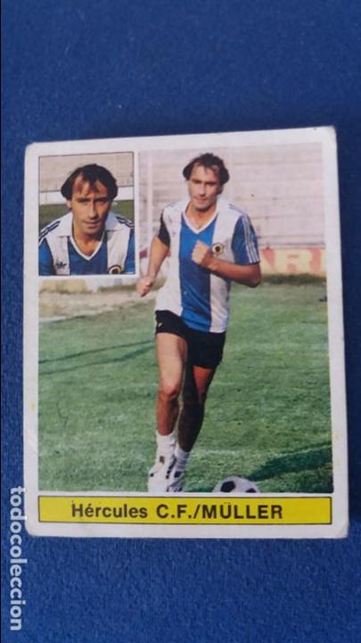 Football Stickers: 81/82 ESTE. Fichaje 28 bis hercules muller como nunca PEGADO