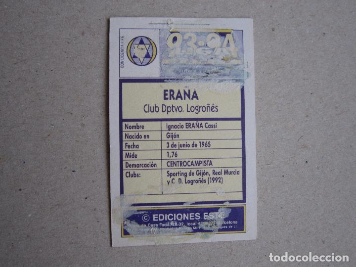 Cromos de f&uacute;tbol: ESTE 93-94 ERA&Ntilde;A LOGRO&Ntilde;ES D 1993-1994 - Foto 2