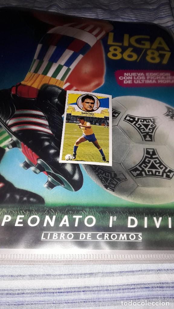 Cromos de f&uacute;tbol: NARCISO VERSION DIFICIL DE LA LIGA  1985-86 DE ESTE - Foto 1