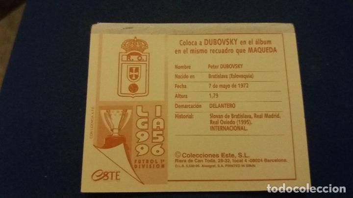 Cromos de f&uacute;tbol: 95/96 ESTE. coloca dubovsky oviedo - Foto 2