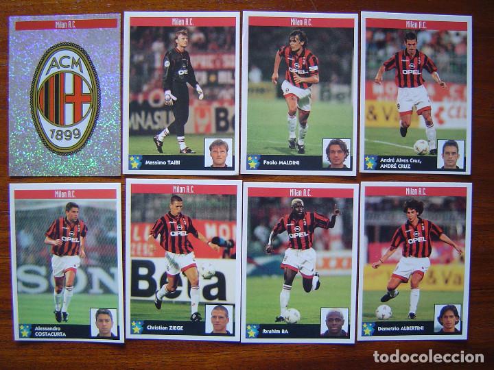 Cromos de Futebol: MILAN A.C. - PANINI Los Mejores equipos de Europa 1997-98 - 13 cromos nuevos ( completo )