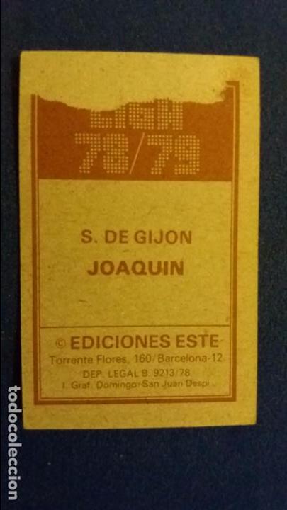 Cromos de f&uacute;tbol: 78/79 ESTE. SPORTING DE GIJ&Oacute;N Joaqu&iacute;n - Foto 2