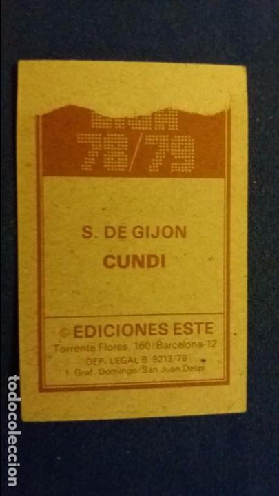 Cromos de f&uacute;tbol: 78/79 ESTE. SPORTING DE GIJ&Oacute;N cundi - Foto 2