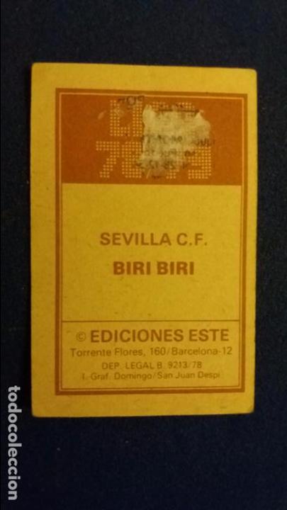 Cromos de f&uacute;tbol: 78/79 ESTE. SEVILLA biri biri - Foto 2