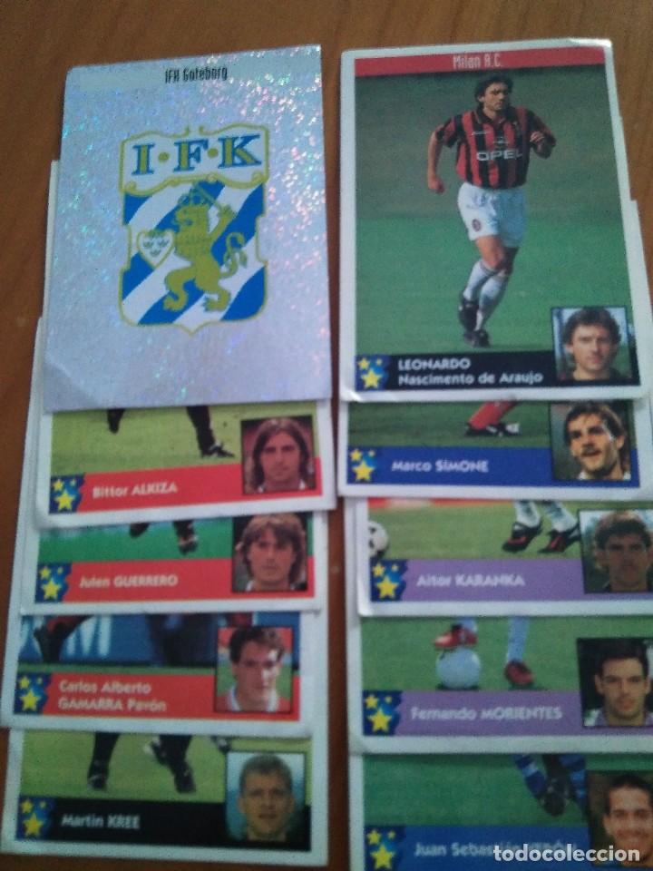 Fu&szlig;ball-Sticker: LOTE 10 CROMOS LOS MEJORES EQUIPOS DE EUROPA PANINI 97 98 ESTAMPAS PEGATINAS 1997 1998