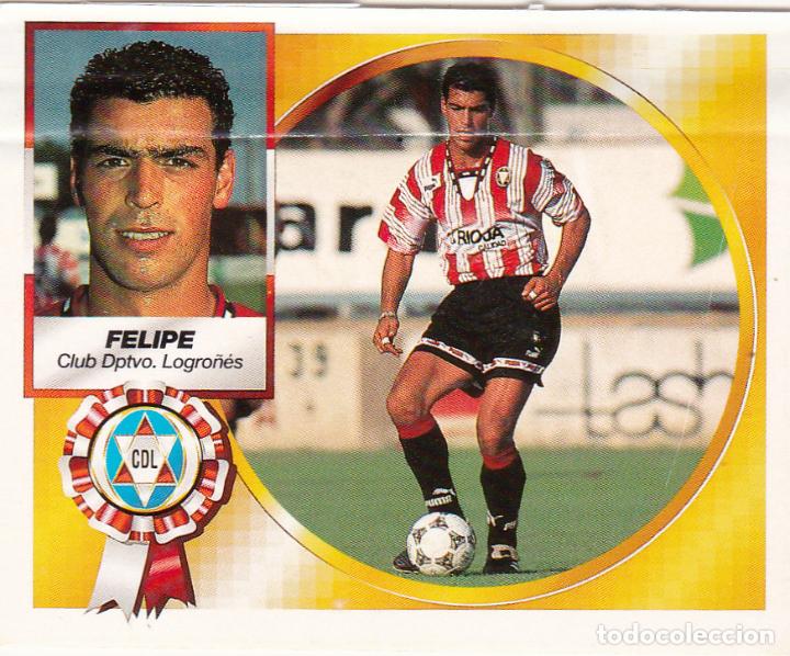 Cromos de f&uacute;tbol: ESTE 94-95 FELIPE DEL LOGRO&Ntilde;ES COLOCA MUY DIFICIL EN VENTANILLA(A-9) - Foto 1