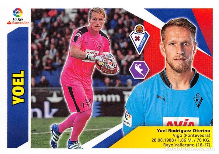 Cromos de f&uacute;tbol: EDICIONES ESTE 17/18 2017/2018 #2 YOEL (S.D. EIBAR) - Foto 1