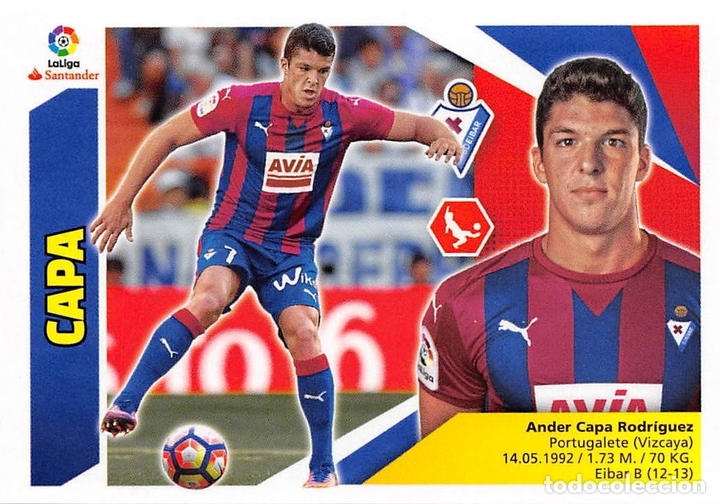 Cromos de f&uacute;tbol: EDICIONES ESTE 17/18 2017/2018 #4 CAPA (S.D. EIBAR) - Foto 1