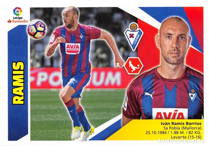 Cromos de f&uacute;tbol: EDICIONES ESTE 17/18 2017/2018 #6 RAMIS (S.D. EIBAR) - Foto 1