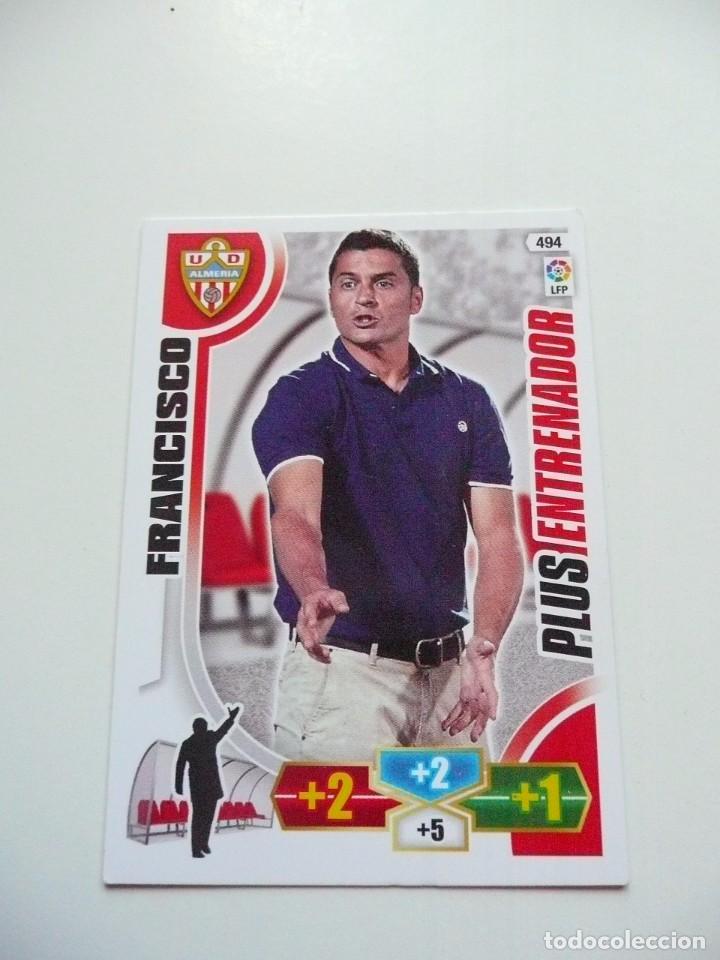 Cartes &agrave; collectionner de Football: 494 FRANCISCO ALMERIA PLUS ENTRENADOR PANINI LIGA ADRENALYN XL 2013 2014 13 14 EQUIPO FICHA