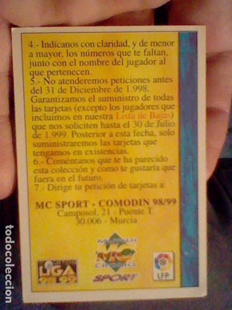Fu&szlig;ball-Sticker: comodin mc mundicromo 98 99 1998 1999