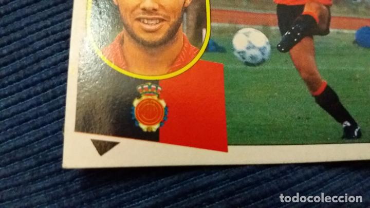 Cromos de f&uacute;tbol: 91/92 ESTE. Real mallorca Calder&oacute;n error IMPRESION tri&aacute;ngulo negro - Foto 2
