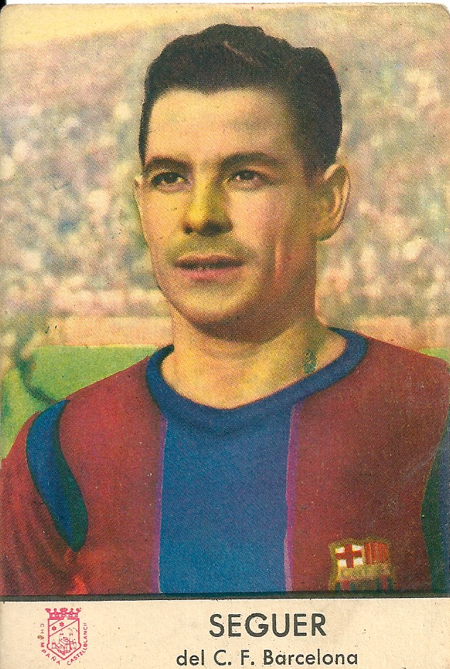 Cromos de f&uacute;tbol: BAR&Ccedil;A: Fotocromo de SEGUER - Foto 1