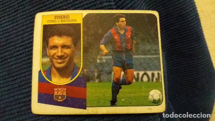 Cromos de f&uacute;tbol: 91/92 ESTE. NUNCA PEGADO BARCELONA EUSEBIO - Foto 1