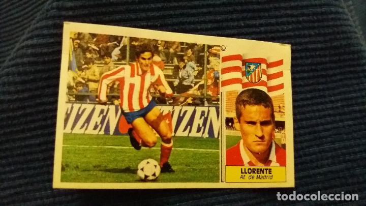 Cromos de f&uacute;tbol: 86/87 ESTE. AT. MADRID llorente VERSION pelo corto - Foto 1