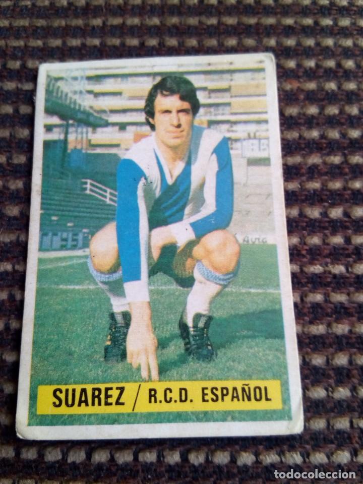 Cromos de f&uacute;tbol: Este 74 75 suarez del espa&ntilde;ol - Foto 1