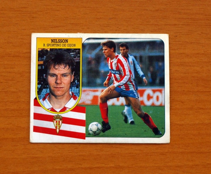 Cromos de f&uacute;tbol: Sporting de Gij&oacute;n - Nilsson - Ediciones Este 1991-1992, 91-92 - Foto 1
