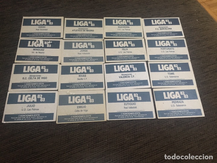 Cromos de f&uacute;tbol: Jorge 1982 1983 este 82 83 sin pegar - Foto 2