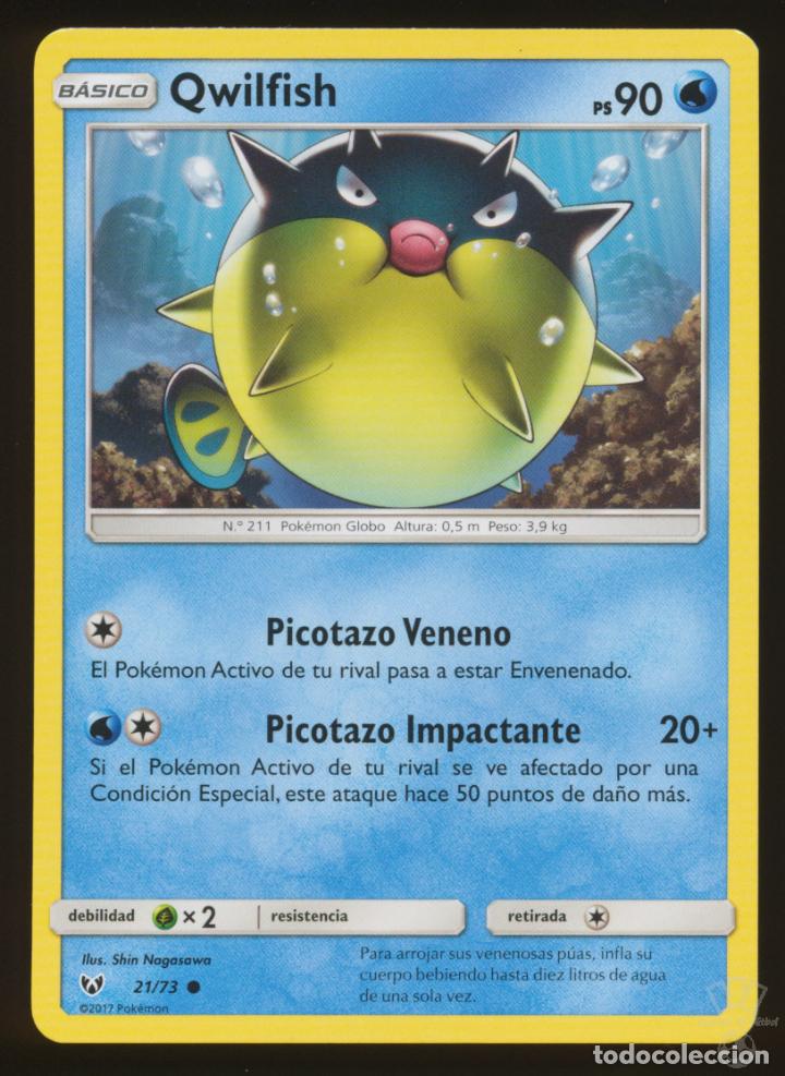 Cromos de f&uacute;tbol: #21/73. QWILFISH - S&M Leyendas Luminosas (Shining Legends) - Pokemon Trading Card/Carta