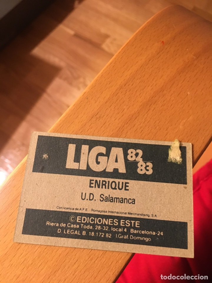 Cromos de f&uacute;tbol: Enrique 1982 1983 este 82 83 - Foto 2