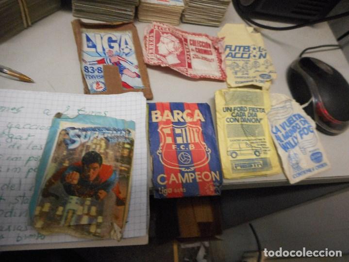 Fu&szlig;ball-Sticker: ESTAMOS LIQUIDANDO. lote 7 sobres de cromo vacios algunos futbol