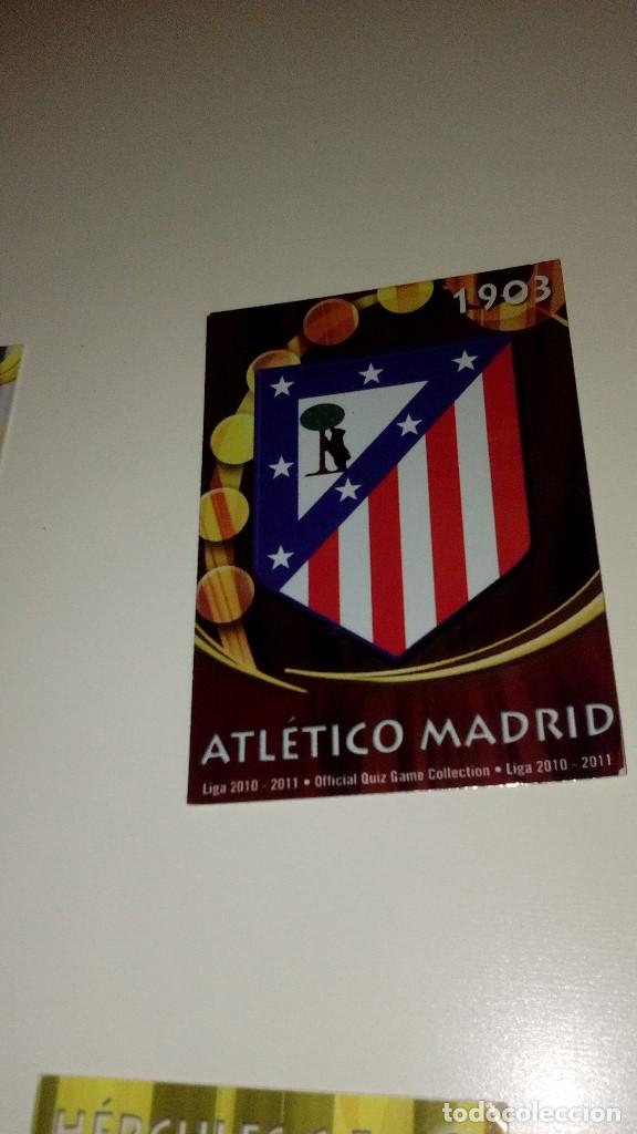 Fu&szlig;ball-Sticker: caj-140118 FICHA CROMO MUNDICROMO SPORT 2010 2011 10 11 QUIZ GAME ATLETICO DE MADRID ESCUDO