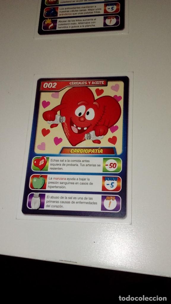 Cromos de F&uacute;tbol: CAJ-140118 CROMO CARD ALBUM LOS SUPERSALUDABLES DE GRUPO IFA N&ordm;:  2 CEREALES Y ACEITE CARDIOPATIA