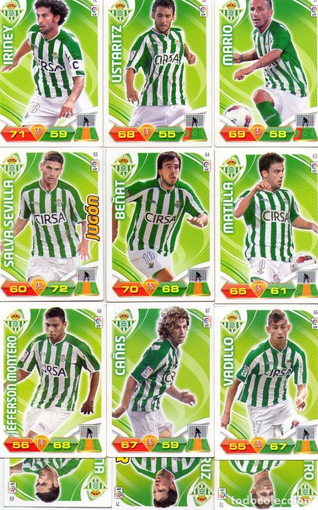 Cromos de f&uacute;tbol: LIGA BBVA 2011-12 **** BETIS *** LOTE 12 CROMOS