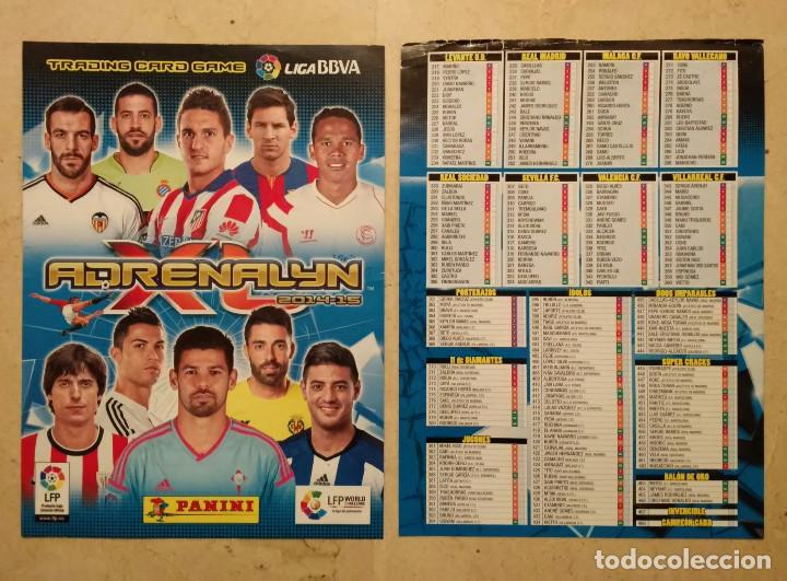 Cromos de f&uacute;tbol: CHECK LIST ORIGINAL - ADRENALYN LIGA BBVA - FUTBOL - A&Ntilde;O 2014-15 - PANINI - TRADING CARD GAME