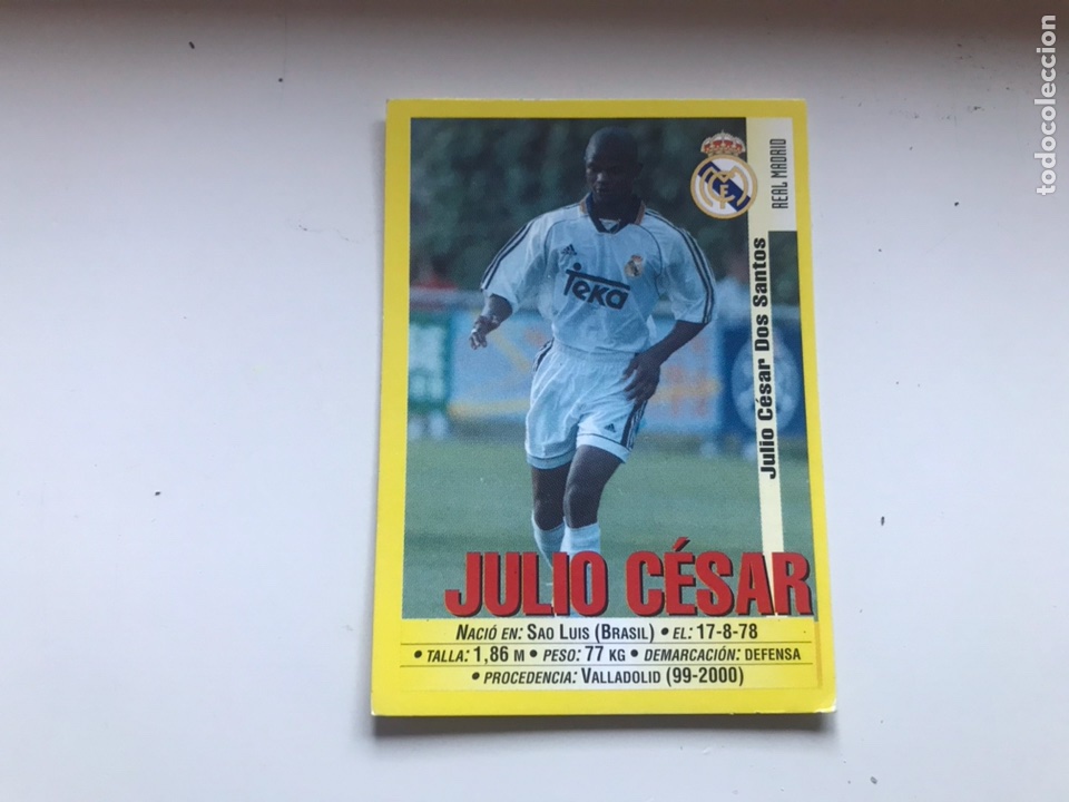 Cromos de f&uacute;tbol: JULIO CESAR PANINI CROMO 99 00 - Foto 1