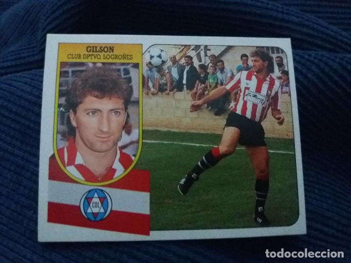Cromos de f&uacute;tbol: 91/92 ESTE. NUNCA PEGADO BAJA LOGRO&Ntilde;&Eacute;S gilson - Foto 1